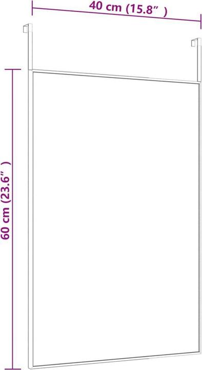 Immagine prodotto vidaXL Türspiegel (40 x 60 cm)