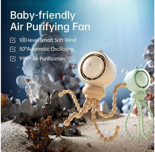 Actual product image Jisulife Stroller Fan Life2