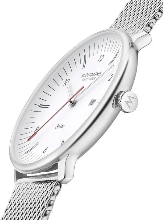 Produktbild Mondaine MLE.41910.SM Herrenuhr Doppio Solar 41mm (Swiss Made, Analoguhr, 41 mm)