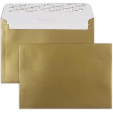 Blanke, Briefumschlag, Briefumschläge C5 130g/qm haftklebend VE=100 Stück gold (162 x 229 mm, 100 x)