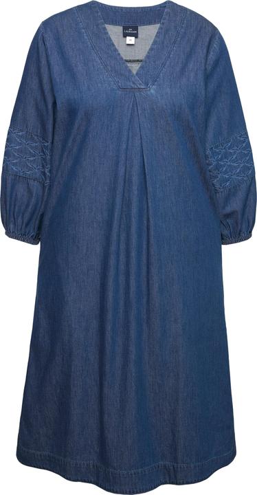 Immagine prodotto Laurasøn Abito midi di jeans con scollo a V e maniche a 3/4 (M)