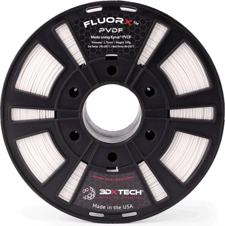Actual product image 3D Xtech PVD1010750N FluorX™ PVDF filament chemically resistant, UV-resistant 1.7 (1.75 mm, 750 g, Transparent)