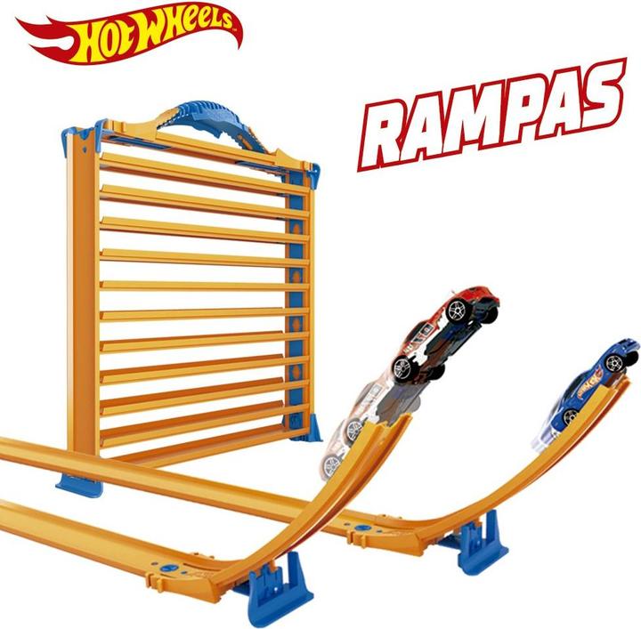 Produktbild Hot Wheels Parkhaus mit Fahrzeugen 30 x 27 x 6 cm Träger Fahrzeug