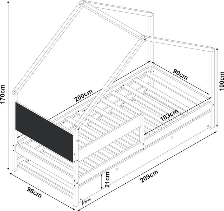 Produktbild En.Casa Sodankylä (90 x 200 cm)
