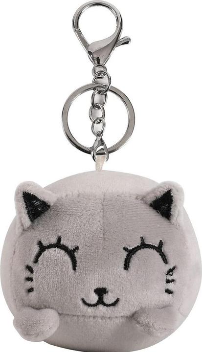 Actual product image i-Total Keyring pendant cat grey