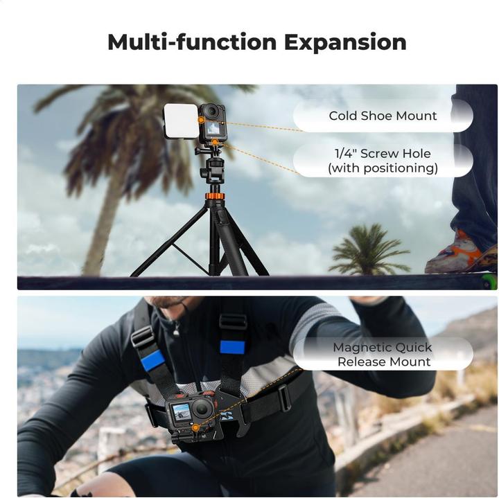 Actual product image K&F Concept Ramka Obudowa Frame Mount Camera Cage Klatka Do Dji Osmo Action 6 / Metal / Kf12.0026