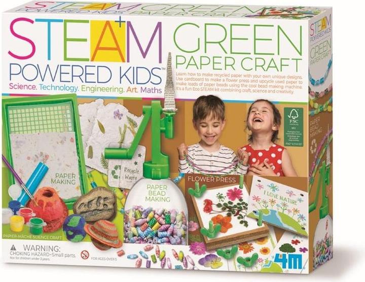 Image du produit Scandinavian Baby Products 4M - STEAM POWERED KIDS / Green Paper craft (4M-05542)