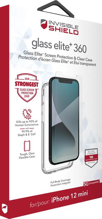 Actual product image Zagg InvisibleShield Glass Elite+ 360 (Apple iPhone 12 mini)