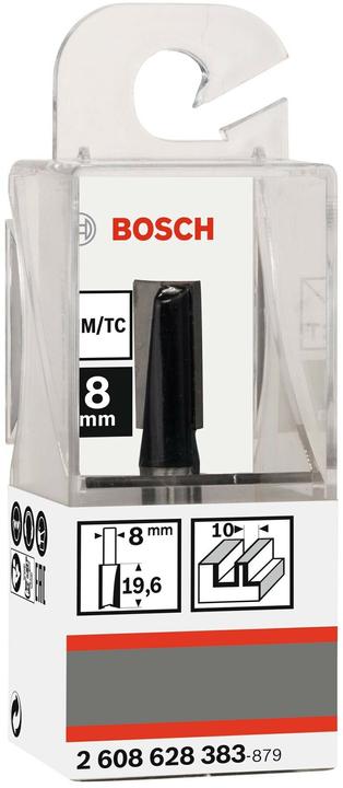 Produktbild Bosch Professional Zubehör Nutfräser, 8 mm, D1 10 mm, L 19,6 mm, G 51 mm. Für Handfräsen