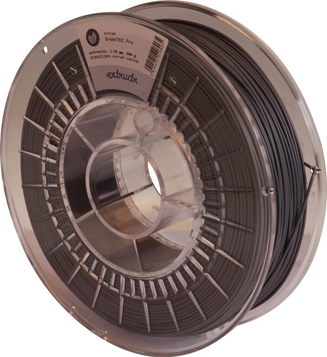 Produktbild Extrudr GreenTEC Pro Anthrazit 1.75 mm 800 g (bioTEC, 1.75 mm, 800 g, Grau)