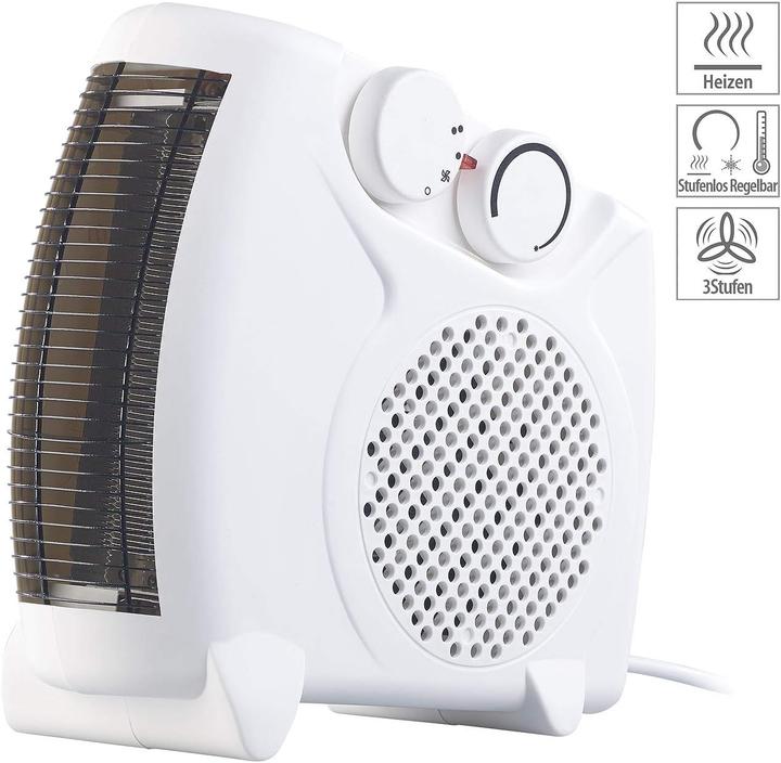 Sichler Heizlüfter mit 2 Heizstufen und Thermostat (2000 W)