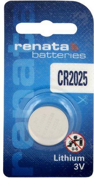 Image du produit Renata Lithium CR2025 (1 pcs, CR2025, 165 mAh)