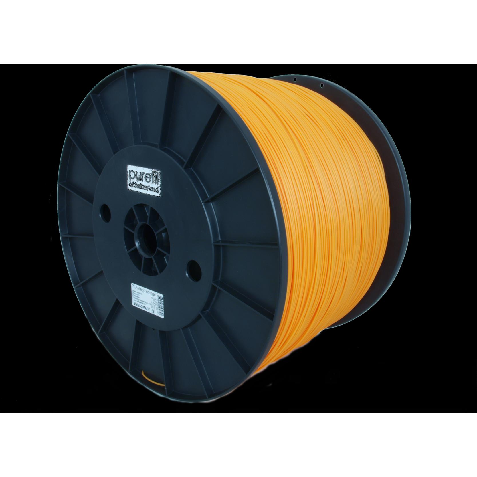Purefil PLA Filament (PLA, 1.75 mm, 10000 g, Orange), 3D Filament, Orange