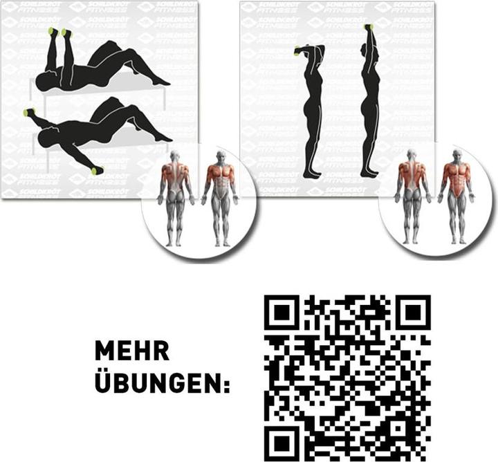Actual product image Schildkröt Dumbbell set (2 x 0.5 kg, 2 x 1 kg, 2 x 1.5 kg)