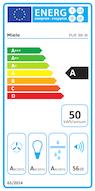 Energie-Label Miele PUR 98 W (Wandhaube)