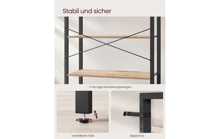 Immagine prodotto Vasagle Bücherregal (80 x 30 x 184 cm)