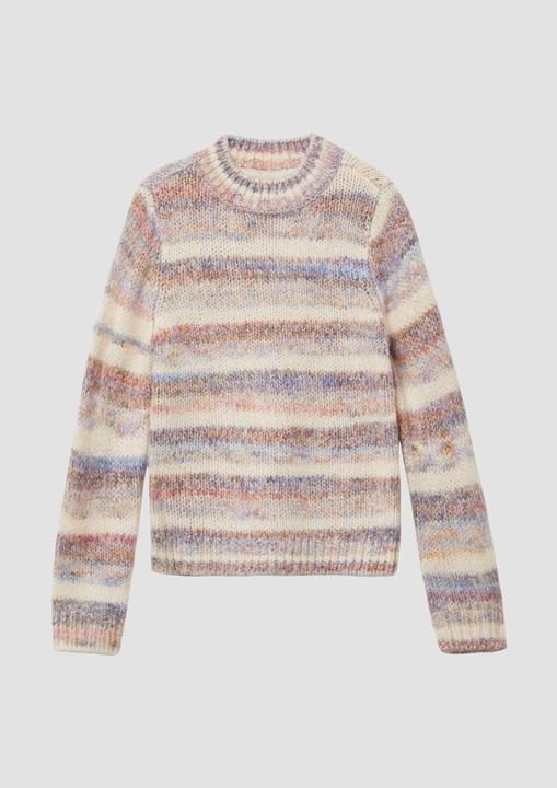 Produktbild s.Oliver Strickpullover Gestreifter Strickpullover im Loose Fit (92)