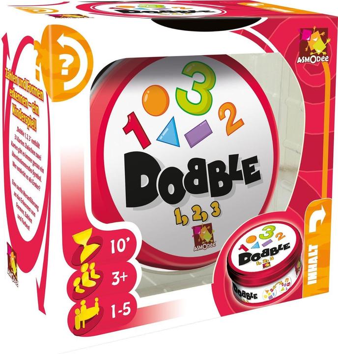 Asmodée Dobble 1,2,3 (Deutsch, 1 - 5 Spieler)
