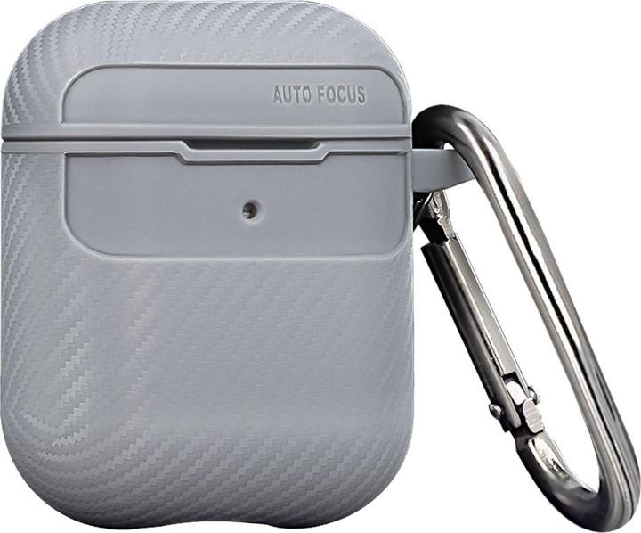 Produktbild OEM Carbonhülle für Airpods 4 / Airpods 4 mit ANC grau (Ladecase Hülle)