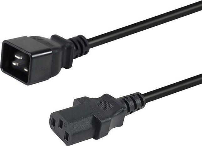 Produktbild equip Netzkabel Anschl. -> C13 180°gew. sw (1.80 m)