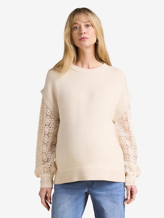 Image du produit Envie de Fraise Umstandspullover mit Ärmeln aus Spitze, Recycling-Polyester (44, 46)