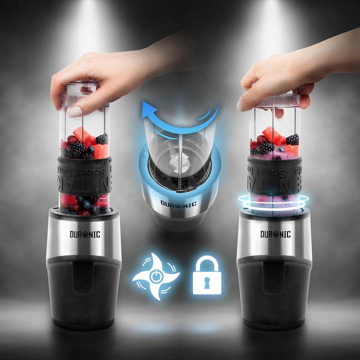 Actual product image Duronic Mini-Standmixer BL520 mit Trinkflaschen-Set (500 W)