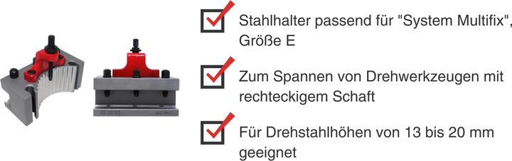 Image du produit Paulimot Stahlhalter passend für "System Multifix", Grösse E