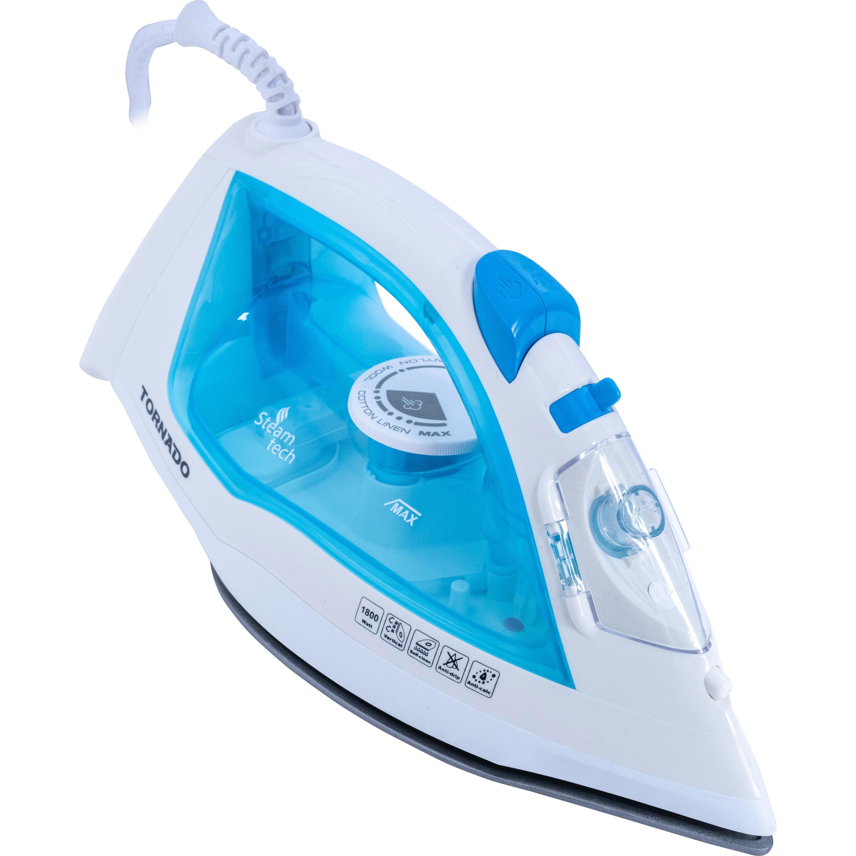 Tornado Bügeleisen TST-1800B / Blau/Weiss, Bügeleisen, Blau