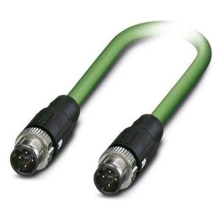 Phoenix Contact 1407526 Sensor-/Aktor-Anschlussleitung 5 m Polzahl: 4 1 St., Elektronikkabel + Stecker, Schwarz
