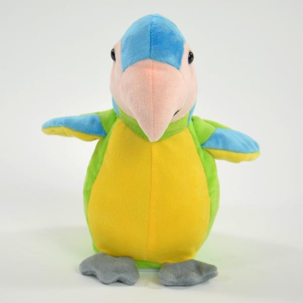 Thumbnail - Kögler Laber-Papagei "Samira", grün, inkl. Batterien, 22x16x20cm (20 cm)