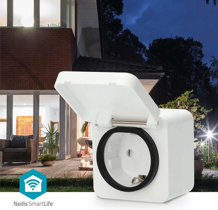 Actual product image Nedis SmartLife Smart Stecker | Wi-Fi | IP44 | 3680 W | Schutzkontakt | -25 - 55 °C | Android™ / IOS