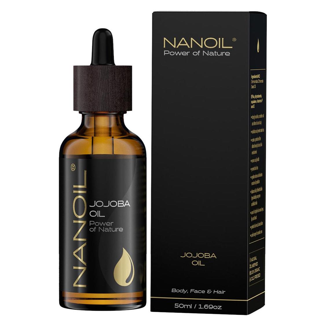 Nanoil, Haaroliën, Jojobaöl (50 ml)
