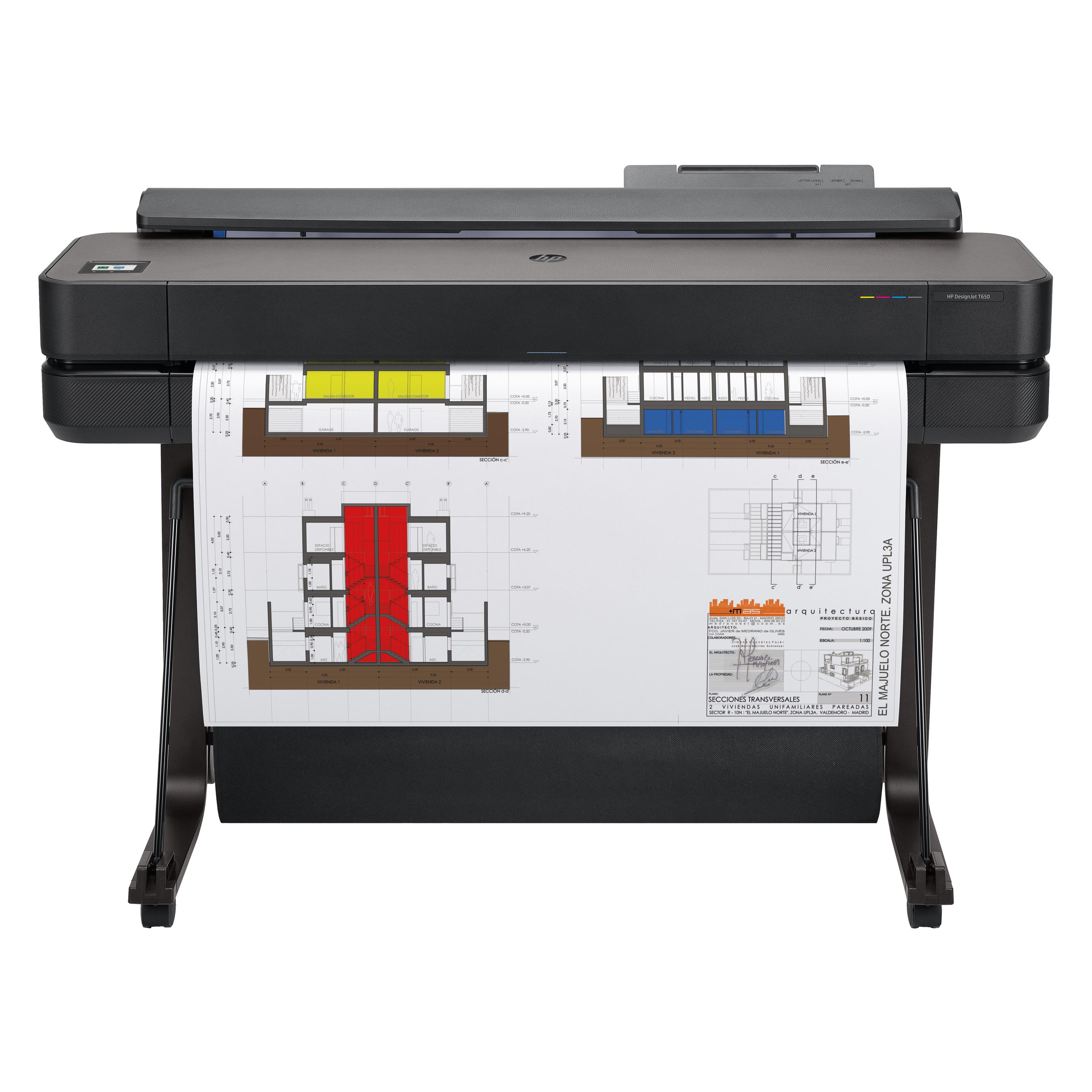 HP DesignJet T650 (Tintenpatrone, Farbe), Drucker, Schwarz