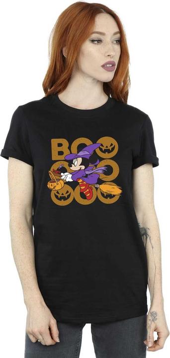 Actual product image Disney Womens/Ladies Boo Minnie Mouse Witch Cotton Boyfriend T-Shirt (5XL)