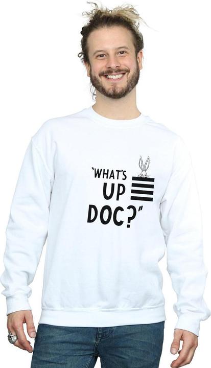 Immagine prodotto Looney Tunes What's Up Doc Felpa Bugs Bunny Strisce Adulto Unisex (3XL)
