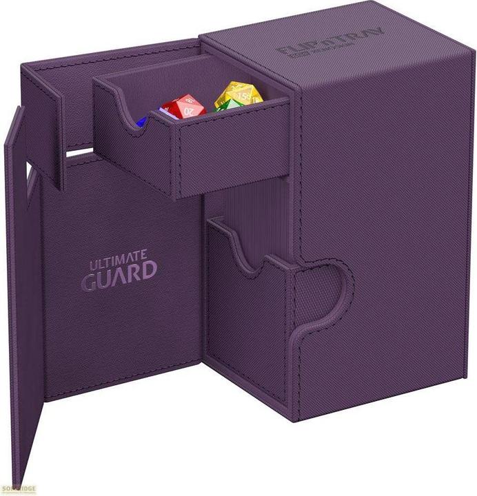 Actual product image Ultimate Guard Flip'n'Tray 80+ XenoSkin Monocolor Violet