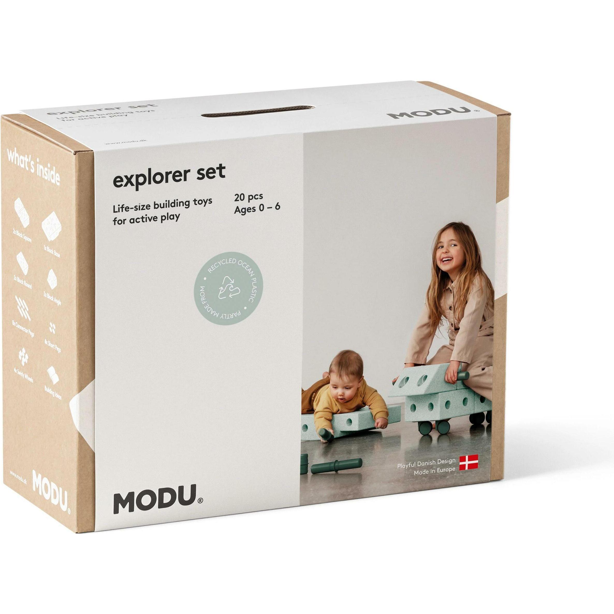 Modu Explorer-Set - Bauset Balance-Spielzeug, Rutscher, Wippe