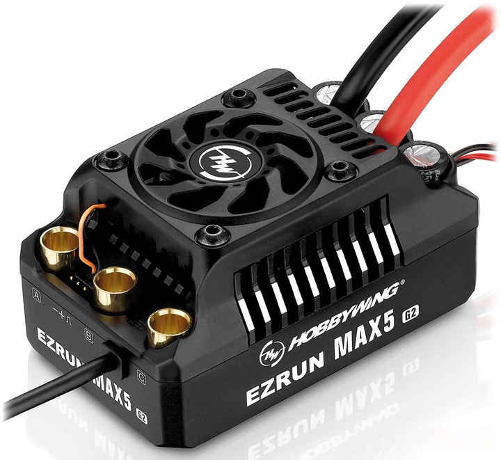 Hobbywing Ezrun MAX5 HV G2 Regler 250 Amp, 6-12s LiPo, BEC