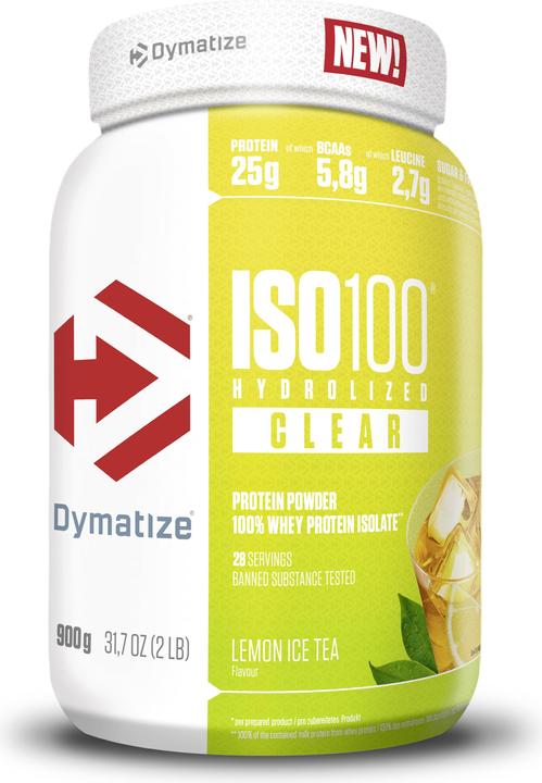 Actual product image Dymatize ISO100 Clear Whey (Lemon Ice Tea, 1 pcs., 900 g)