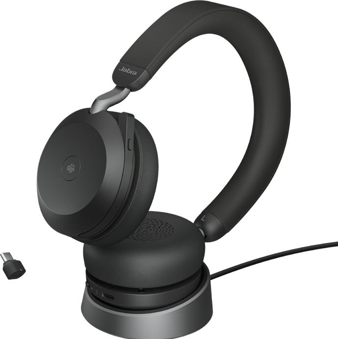 Produktbild Jabra Evolve2 75 MS Stereo + Ladestation (Kabellos, USB-C, Microsoft Teams)