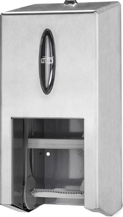 Image du produit Tork Distributeur MidSize Twin T7 t/toiletpapir rustfri 2rl/disp (1 pcs)