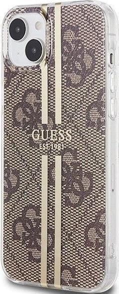 Produktbild Guess GUHCP15MH4PSEGW iPhone 15 Plus / 14 Plus 6.7" brązowy/brown hardcase IML 4G Gold Stripe (Apple iPhone 15 Plus)