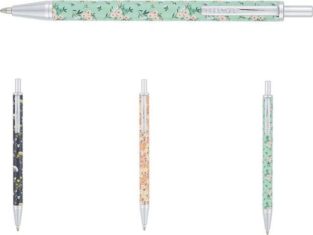 Actual product image Oberthur Mini biros, flower motif (Black, Rose, Silver, Turquoise)