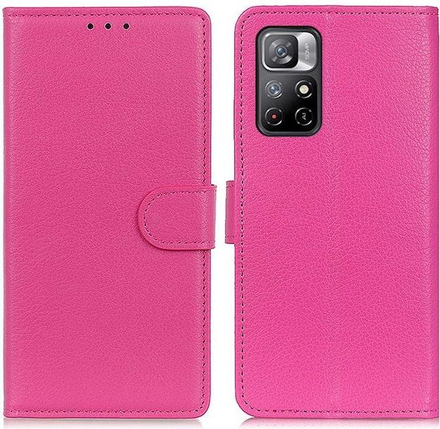 Actual product image MU Classic Litchi Leather Bookcover Series (Xiaomi Poco M4 Pro 5G)