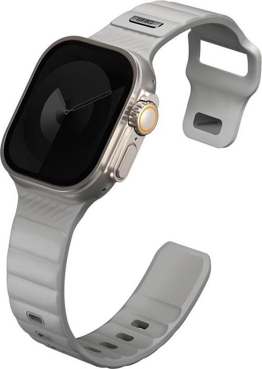 Actual product image Uniq pasek Stride Apple Watch Series 1/2/3/4/5/6/7/8/9/SE/SE2/Ultra/Ultra 2 42/44/45/49mm FKM Rubber (42 mm, 44 mm, 45 mm, 49 mm, Aluminum, FKM Rubber)