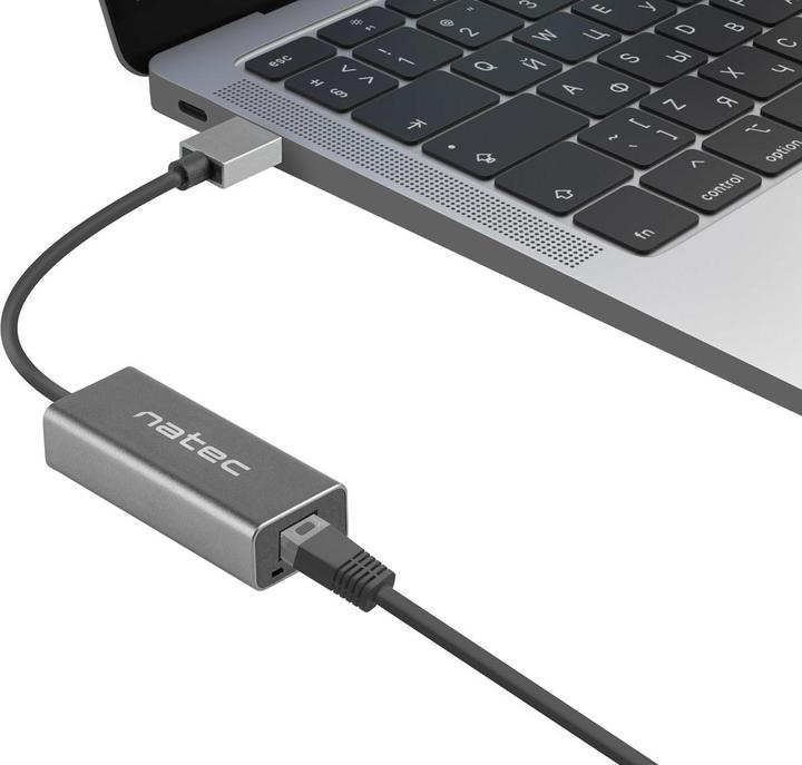 Actual product image Genesis NETWORK CARD NATEC CRICKET USB 3.0 1X RJ45 1GB ON CABLE (USB, USB 3.0, RJ45 (1x))