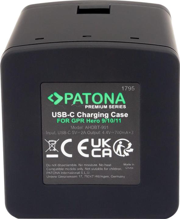 Produktbild Patona Batteries Replacement Triple Charger USB (GoPro Hero 9, Hero 11, Hero 10, Hero 12)