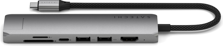 Produktbild Satechi Slim 7 Multiport Hub Space Grey (USB-C, 7 Ports)