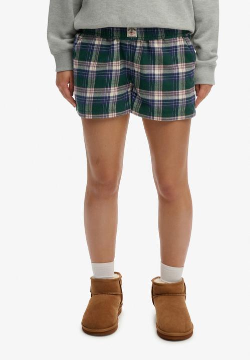 Produktbild Superdry Karierte Baumwollshorts mit Elastikbund (XL)