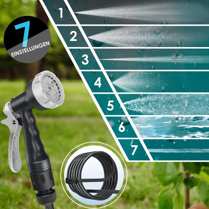 Produktbild Kesser Schlauchtrommel mit 30m Gartenschlauch & Handbrause (30 m)